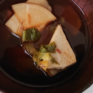 大根と里芋の時短味噌汁